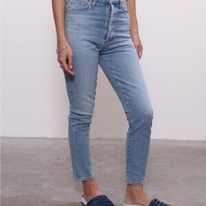 Citizens‎ of Humanity Olivia Crop High Rise Slim Jeans Renew Wash Blue Size 25
